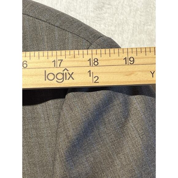 Armani Collezioni G-Line 42R 38x28 Slim Italian Cut Gray Blue Tan Stripe Suit - Picture 9 of 16